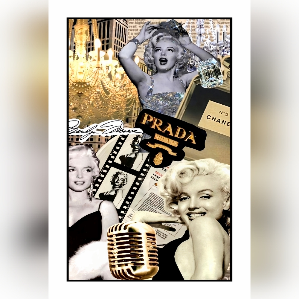 Marilyn Monroe 11"x17" Framed Wall Art